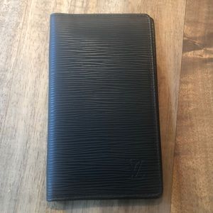 Louis Vuitton Epi Black agenda cover